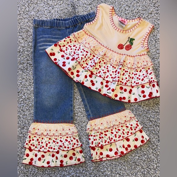 Cherry Blossom Kids Outfit Set